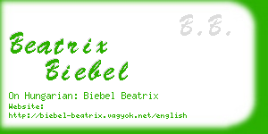 beatrix biebel business card